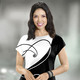 Kurzarm - Shirt mit edlem Druck – Farbe SCHWARZ-WEISS Kurzarm - Shirt mit edlem Druck, in Größe 036 bis 052, in Farbe SCHWARZ-WEISS