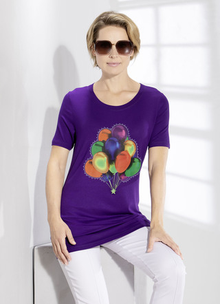 Longshirt mit Strasszier
