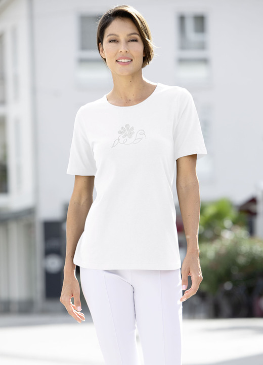 Kurzarm - Shirt mit hohem Tragekomfort in 4 Farben Ansicht 4 Kurzarm - Shirt mit hohem Tragekomfort in 4 Farben, in Größe L (44/46) bis XXL (52/54), in Farbe SCHWARZ Ansicht 4