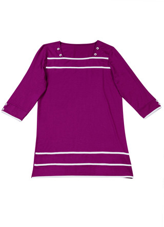 Longshirt mit Karree-Ausschnitt in 3 Farben