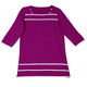 3/4-Arm - Longshirt mit Karree-Ausschnitt in 3 Farben – Farbe FUCHSIA 3/4-Arm - Longshirt mit Karree-Ausschnitt in 3 Farben, in Größe 038 bis 054, in Farbe MARINE