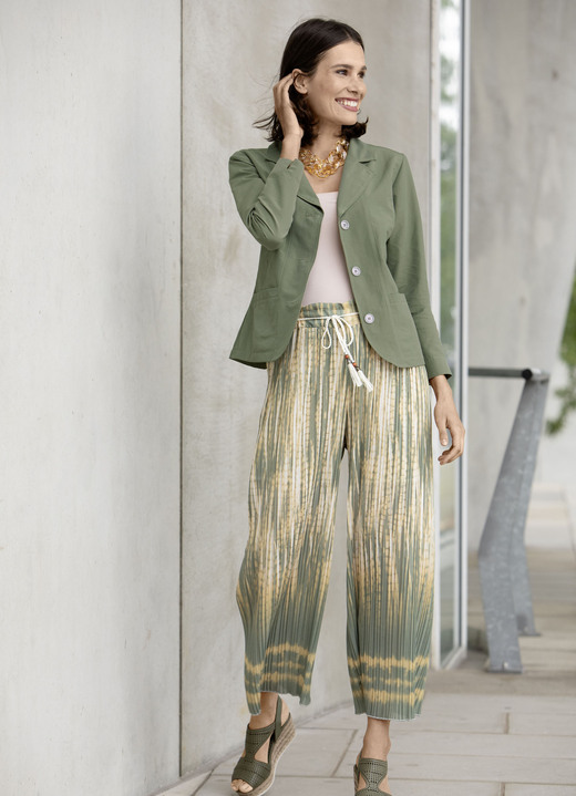 Blusen - Blusenjacke  mit Schulterpolster Ansicht 4 Blusen - Blusenjacke  mit Schulterpolster, in Größe 034 bis 050, in Farbe ROYALBLAU Ansicht 4