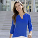 Blusen & Tuniken - Shirt-Tunika mit Stehkragen – Farbe ROYALBLAU Blusen & Tuniken - Shirt-Tunika mit Stehkragen, in Größe 036 bis 052, in Farbe GRÜN