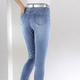 Hosen - Jeans mit floralen Lochstickereien und Strasssteinchen – Farbe HELLBLAU – Ansicht 4 Hosen - Jeans mit floralen Lochstickereien und Strasssteinchen, in Größe 017 bis 050, in Farbe HELLBLAU – Farbe HELLBLAU – Ansicht 4