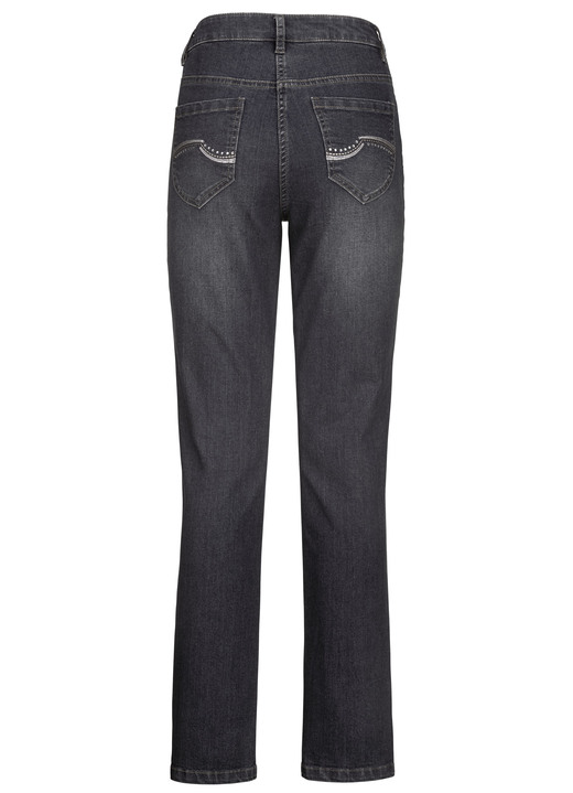 SALE % - Jeans mit schönen Stickereien und funkelnden Strassteinen, in Größe 017 bis 052, in Farbe JEANSBLAU Ansicht 10