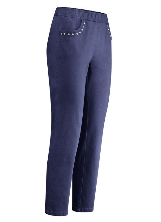 7/8-Hosen, Capris, Bermudas - Jeans in 7/8-Länge 7/8-Hosen, Capris, Bermudas - Jeans in 7/8-Länge, in Größe 019 bis 058, in Farbe DUNKELBLAU