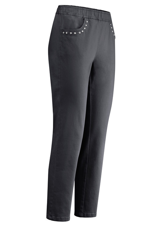 7/8-Hosen, Capris, Bermudas - Jeans in 7/8-Länge 7/8-Hosen, Capris, Bermudas - Jeans in 7/8-Länge, in Größe 019 bis 058, in Farbe SCHWARZ