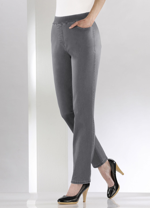 Hosen in Schlupfform - Bauchweg-Jeans in Schlupfform Ansicht 7 Hosen in Schlupfform - Bauchweg-Jeans in Schlupfform, in Größe 018 bis 245, in Farbe SCHWARZ Ansicht 7