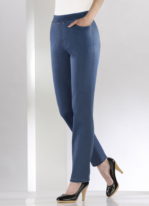 Hosen in Schlupfform - Bauchweg-Jeans in Schlupfform Ansicht 5 Hosen in Schlupfform - Bauchweg-Jeans in Schlupfform, in Größe 018 bis 245, in Farbe SCHWARZ Ansicht 5