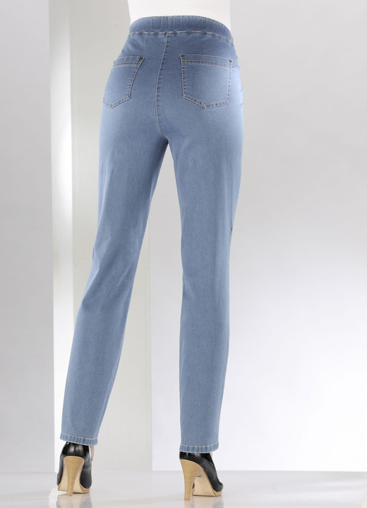 Hosen in Schlupfform - Bauchweg-Jeans in Schlupfform Ansicht 4 Hosen in Schlupfform - Bauchweg-Jeans in Schlupfform, in Größe 018 bis 245, in Farbe SCHWARZ Ansicht 4