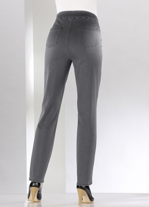 Hosen in Schlupfform - Bauchweg-Jeans in Schlupfform Ansicht 8 Hosen in Schlupfform - Bauchweg-Jeans in Schlupfform, in Größe 018 bis 245, in Farbe SCHWARZ Ansicht 8