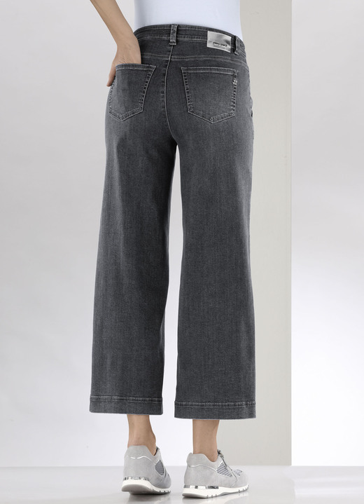 - Jeans-Culotte mit luftig-weitem Bein, in Größe 018 bis 054, in Farbe ANTHRAZIT Ansicht 4