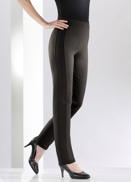 Hosen - Hose mit figurgünstiger Teilungsnaht Ansicht 12 Hosen - Hose mit figurgünstiger Teilungsnaht, in Größe 018 bis 054, in Farbe MITTELGRAU Ansicht 12