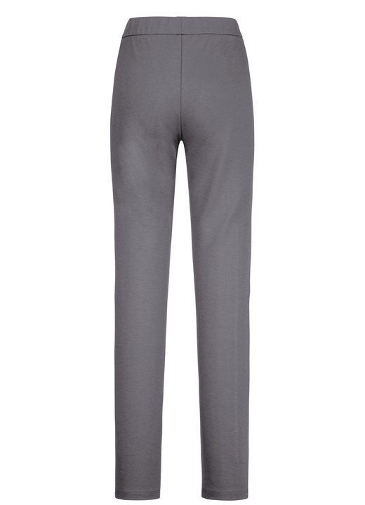 Hosen - Hose mit figurgünstiger Teilungsnaht Ansicht 2 Hosen - Hose mit figurgünstiger Teilungsnaht, in Größe 018 bis 054, in Farbe MITTELGRAU Ansicht 2