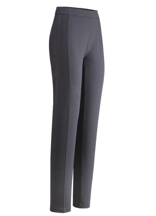 Hosen - Hose mit figurgünstiger Teilungsnaht Ansicht 25 Hosen - Hose mit figurgünstiger Teilungsnaht, in Größe 018 bis 054, in Farbe MITTELGRAU Ansicht 25