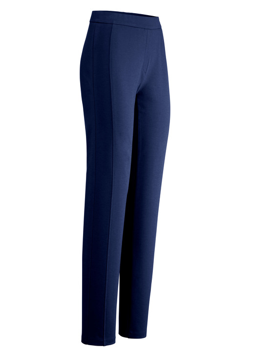Damenmode - Hose mit figurgünstiger Teilungsnaht, in Größe 018 bis 054, in Farbe MARINE Ansicht 1