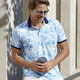 SALE % - Poloshirt in 2 Farben – Farbe AQUA-WEISS SALE % - Poloshirt in 2 Farben, in Größe 046 bis 062, in Farbe AQUA-WEISS