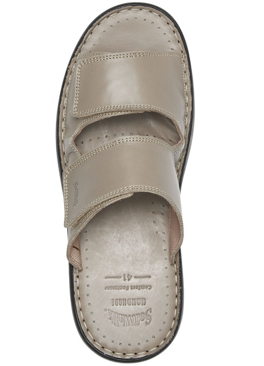 - Pantolette aus Rind-Nappaleder, in Größe 040 bis 047, in Farbe TAUPE Ansicht 2