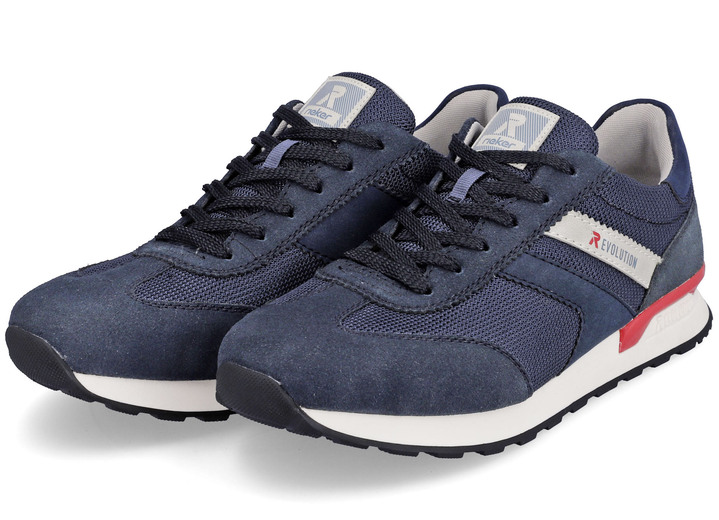 - Rieker Sneaker im sportlichen Design, in Größe 040 bis 047, in Farbe MARINE-GRAU Ansicht 4
