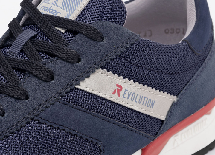 - Rieker Sneaker im sportlichen Design, in Größe 040 bis 047, in Farbe MARINE-GRAU Ansicht 6