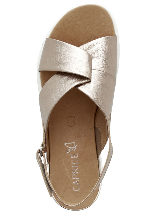 Sandaletten & Pantoletten - Caprice Sandale aus Nappaleder Ansicht 5 Sandaletten & Pantoletten - Caprice Sandale aus Nappaleder, in Größe 036 bis 042, in Farbe SCHWARZ Ansicht 5