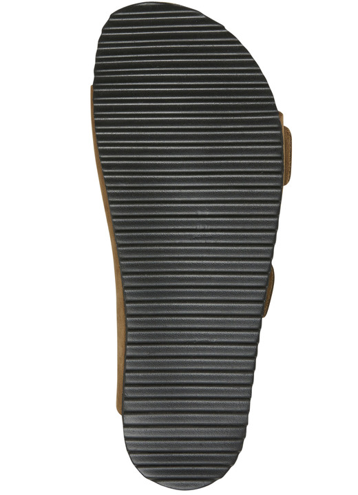 Sandaletten & Pantoletten - Andrea Conti Pantolette mit bunt bedrucktem Lederfußbett Ansicht 6 Sandaletten & Pantoletten - Andrea Conti Pantolette mit bunt bedrucktem Lederfußbett, in Größe 036 bis 042, in Farbe GELB Ansicht 6