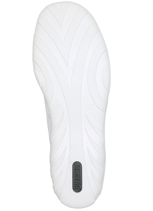 - Remonte Schnür-Bootie aus bedrucktem und metallisch schimmerndem Synthetikmaterial, in Größe 036 bis 042, in Farbe WEISS-PUDERROSÉ Ansicht 3