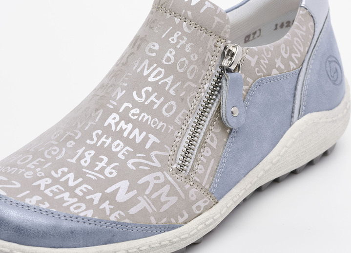 Slipper & Schnürschuhe - Remonte Slipper mit herausnehmbarer Einlage Ansicht 6 Slipper & Schnürschuhe - Remonte Slipper mit herausnehmbarer Einlage, in Größe 036 bis 042, in Farbe BLEU-SILBERGRAU Ansicht 6