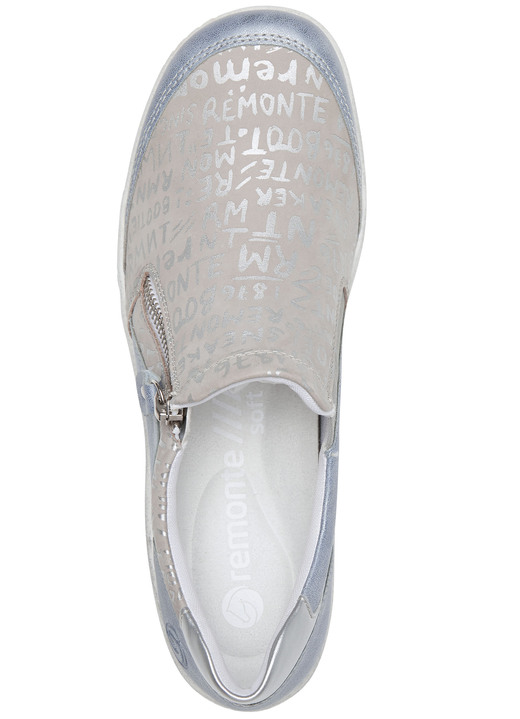 Slipper & Schnürschuhe - Remonte Slipper mit herausnehmbarer Einlage Ansicht 2 Slipper & Schnürschuhe - Remonte Slipper mit herausnehmbarer Einlage, in Größe 036 bis 042, in Farbe BLEU-SILBERGRAU Ansicht 2