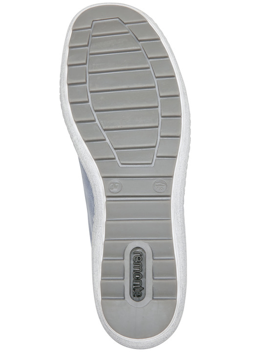 Slipper & Schnürschuhe - Remonte Slipper mit herausnehmbarer Einlage Ansicht 3 Slipper & Schnürschuhe - Remonte Slipper mit herausnehmbarer Einlage, in Größe 036 bis 042, in Farbe BLEU-SILBERGRAU Ansicht 3