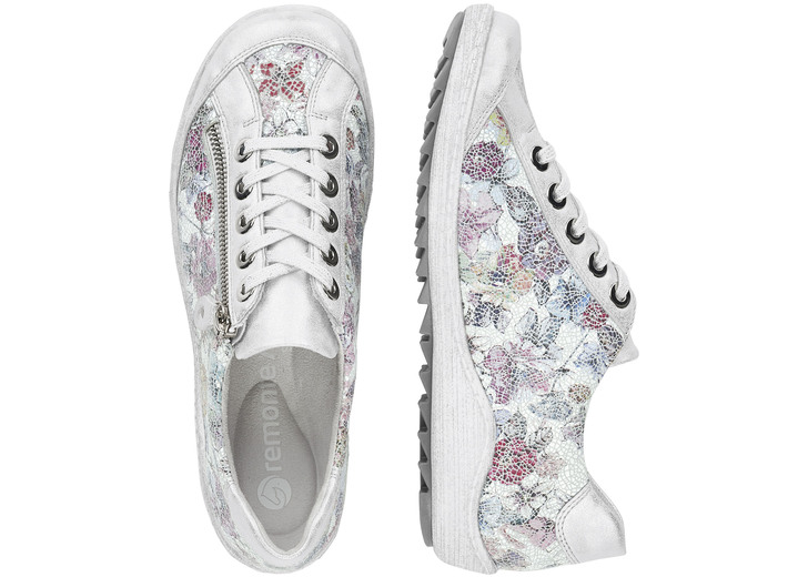 Slipper & Schnürschuhe - Remonte, elegante Damen-Sneaker, Weite G, mit Reißverschluss, in Größe 036 bis 042, in Farbe SILBER-BUNT Ansicht 5