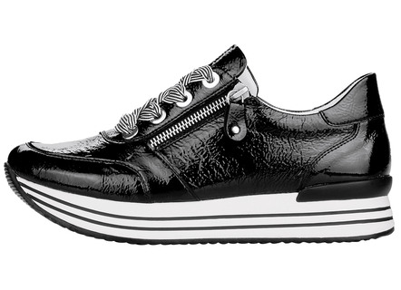 - Remonte Sneaker mit effektvoller Schnürung, in Größe 036 bis 042, in Farbe SCHWARZ – Farbe SCHWARZ – Ansicht 