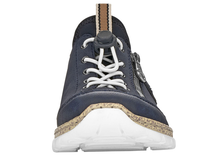 Slipper & Schnürschuhe - Rieker, sportliche Damen-Sneaker, mit MemoSoft Decksohle Ansicht 8 Slipper & Schnürschuhe - Rieker, sportliche Damen-Sneaker, mit MemoSoft Decksohle, in Größe 036 bis 042, in Farbe DUNKELBLAU Ansicht 8