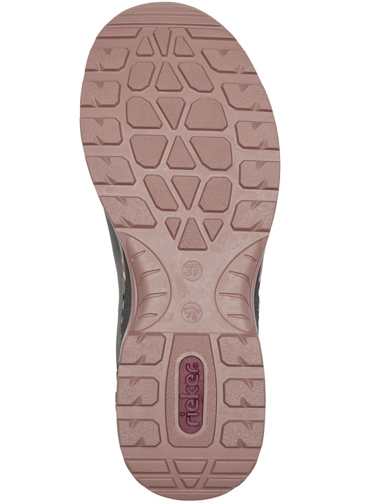 Slipper & Schnürschuhe - Rieker Sneaker mit herausnehmbarer MemoSoft-Textileinlage, in Größe 036 bis 043, in Farbe GRAU Ansicht 3