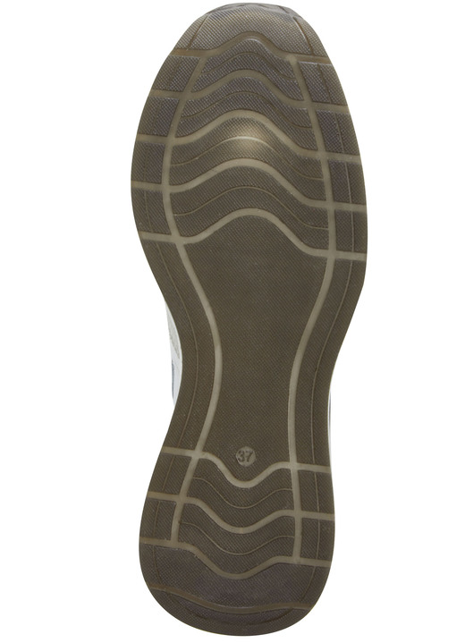 Slipper & Schnürschuhe - ELENA EDEN Spangenschuh mit Glitzereinsätzen, in Größe 036 bis 042, in Farbe WEISS-EISGRAU Ansicht 3