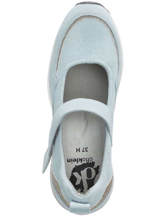 Slipper & Schnürschuhe - ELENA EDEN Spangenschuh mit Glitzereinsätzen Ansicht 2 Slipper & Schnürschuhe - ELENA EDEN Spangenschuh mit Glitzereinsätzen, in Größe 036 bis 042, in Farbe BLEU Ansicht 2