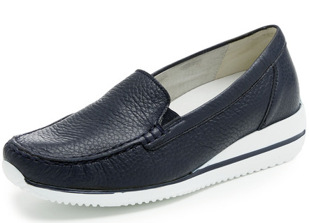 Waldläufer, bequeme Damen-Slipper, Weite H, mit herausnehmbarem Fußbett