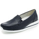 Slipper & Schnürschuhe - Waldläufer, bequeme Damen-Slipper, Weite H, mit herausnehmbarem Fußbett – Farbe DUNKELBLAU – Ansicht 1 Slipper & Schnürschuhe - Waldläufer, bequeme Damen-Slipper, Weite H, mit herausnehmbarem Fußbett, in Größe 3 1/2 bis 8, in Farbe DUNKELBLAU – Farbe DUNKELBLAU – Ansicht 1