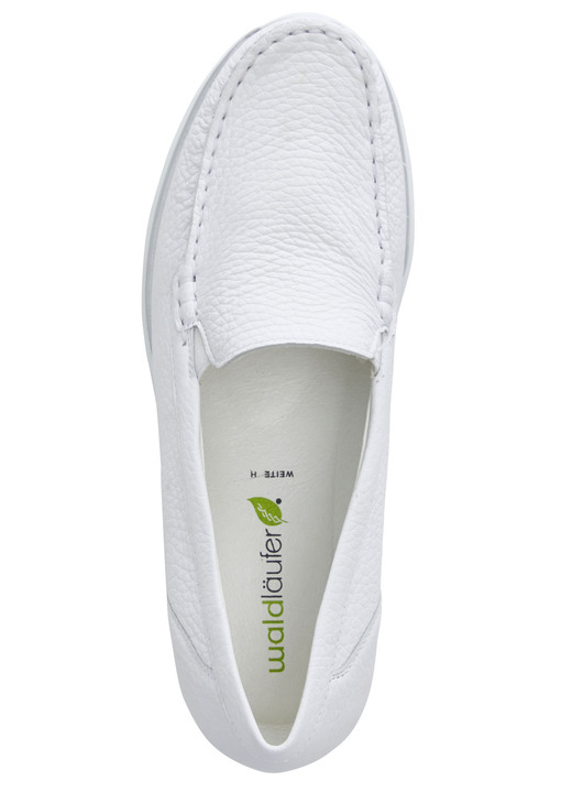 Slipper & Schnürschuhe - Waldläufer, bequeme Damen-Slipper, Weite H, mit herausnehmbarem Fußbett Ansicht 5 Slipper & Schnürschuhe - Waldläufer, bequeme Damen-Slipper, Weite H, mit herausnehmbarem Fußbett, in Größe 3 1/2 bis 8, in Farbe DUNKELBLAU Ansicht 5