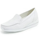 Slipper & Schnürschuhe - Waldläufer, bequeme Damen-Slipper, Weite H, mit herausnehmbarem Fußbett – Farbe WEISS – Ansicht 1 Slipper & Schnürschuhe - Waldläufer, bequeme Damen-Slipper, Weite H, mit herausnehmbarem Fußbett, in Größe 3 1/2 bis 8, in Farbe DUNKELBLAU – Farbe WEISS – Ansicht 1