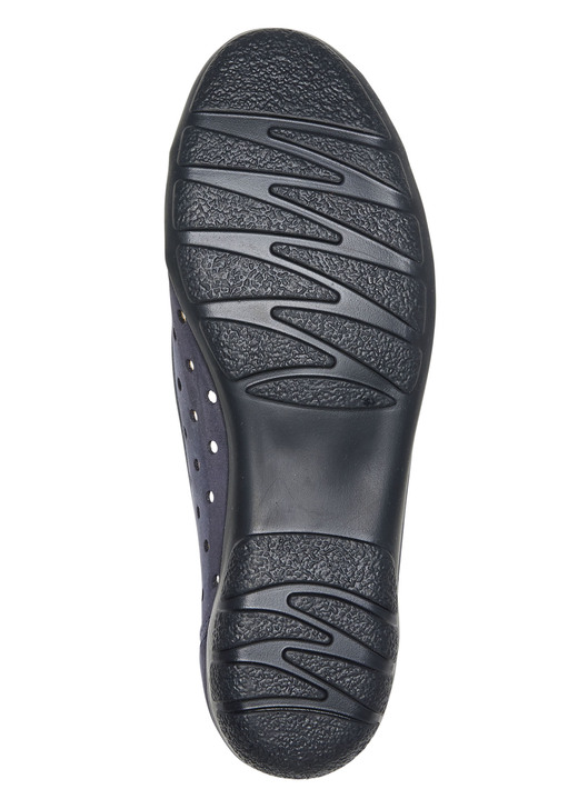 Pumps & Ballerina - ELENA EDEN, sommerliche Damen-Ballerinas, Weite G, mit herausnehmbarem Fußbett, in Größe 036 bis 042, in Farbe MARINE Ansicht 3