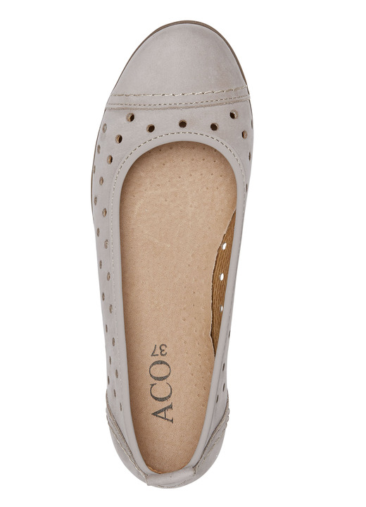 Pumps & Ballerina - ELENA EDEN, sommerliche Damen-Ballerinas, Weite G, mit herausnehmbarem Fußbett, in Größe 036 bis 042, in Farbe MARINE Ansicht 5