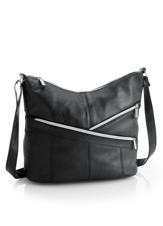 Taschen - Tasche aus Lamm-Nappaleder, in Farbe SCHWARZ Ansicht 1