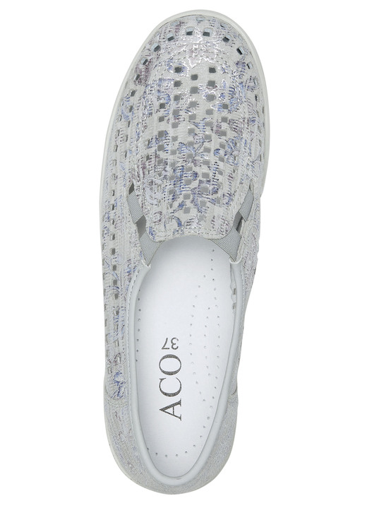 Slipper & Schnürschuhe - ELENA EDEN, sommerliche Damen-Slipper, Weite G, mit herausnehmbarem Fußbett Ansicht 5 Slipper & Schnürschuhe - ELENA EDEN, sommerliche Damen-Slipper, Weite G, mit herausnehmbarem Fußbett, in Größe 036 bis 042, in Farbe JEANS Ansicht 5