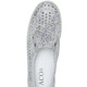 Slipper & Schnürschuhe - ELENA EDEN, sommerliche Damen-Slipper, Weite G, mit herausnehmbarem Fußbett – Farbe SILBERGRAU – Ansicht 2 Slipper & Schnürschuhe - ELENA EDEN, sommerliche Damen-Slipper, Weite G, mit herausnehmbarem Fußbett, in Größe 036 bis 042, in Farbe JEANS – Farbe SILBERGRAU – Ansicht 2