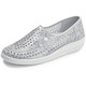Slipper & Schnürschuhe - ELENA EDEN, sommerliche Damen-Slipper, Weite G, mit herausnehmbarem Fußbett – Farbe SILBERGRAU – Ansicht 1 Slipper & Schnürschuhe - ELENA EDEN, sommerliche Damen-Slipper, Weite G, mit herausnehmbarem Fußbett, in Größe 036 bis 042, in Farbe JEANS – Farbe SILBERGRAU – Ansicht 1