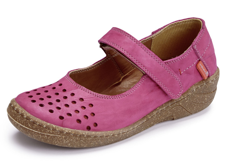 Elena Eden - ELENA EDEN Slipper aus schattiertem Nappaleder, in Größe 036 bis 042, in Farbe FUCHSIA Ansicht 1