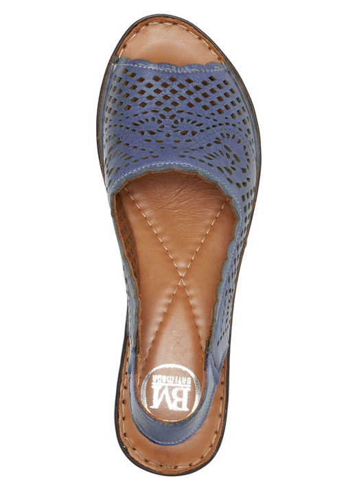 Elena Eden - ELENA EDEN, sommerliche Damen-Sandaletten, Weite G, aus Leder, in Größe 036 bis 042, in Farbe SCHWARZ Ansicht 8