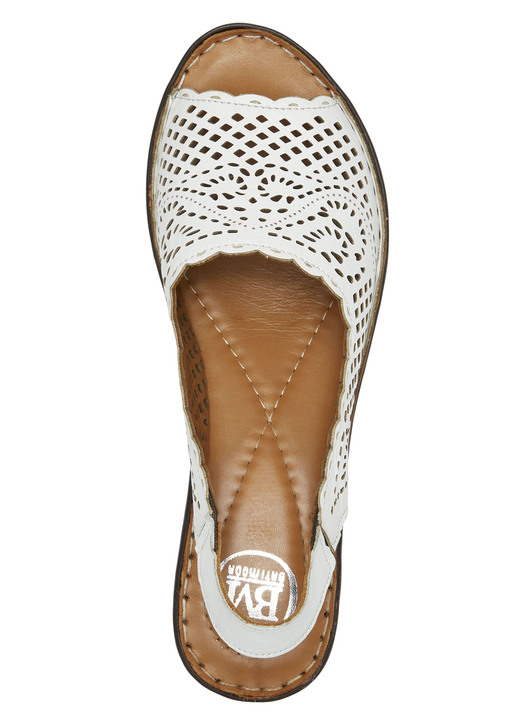 Elena Eden - ELENA EDEN, sommerliche Damen-Sandaletten, Weite G, aus Leder, in Größe 036 bis 042, in Farbe SCHWARZ Ansicht 5