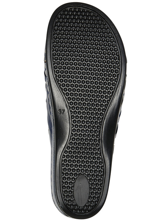 Sandaletten & Pantoletten - Gemini, sommerliche Damen-Clogs, Weite G, mit Gummizug, in Größe 036 bis 042, in Farbe TAUPE Ansicht 6